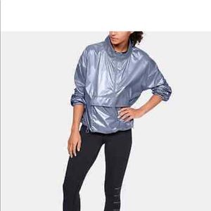 UNDER ARMOUR Women's UA Storm Metallic Woven Anorak Rain Jacket NWT Size: XS